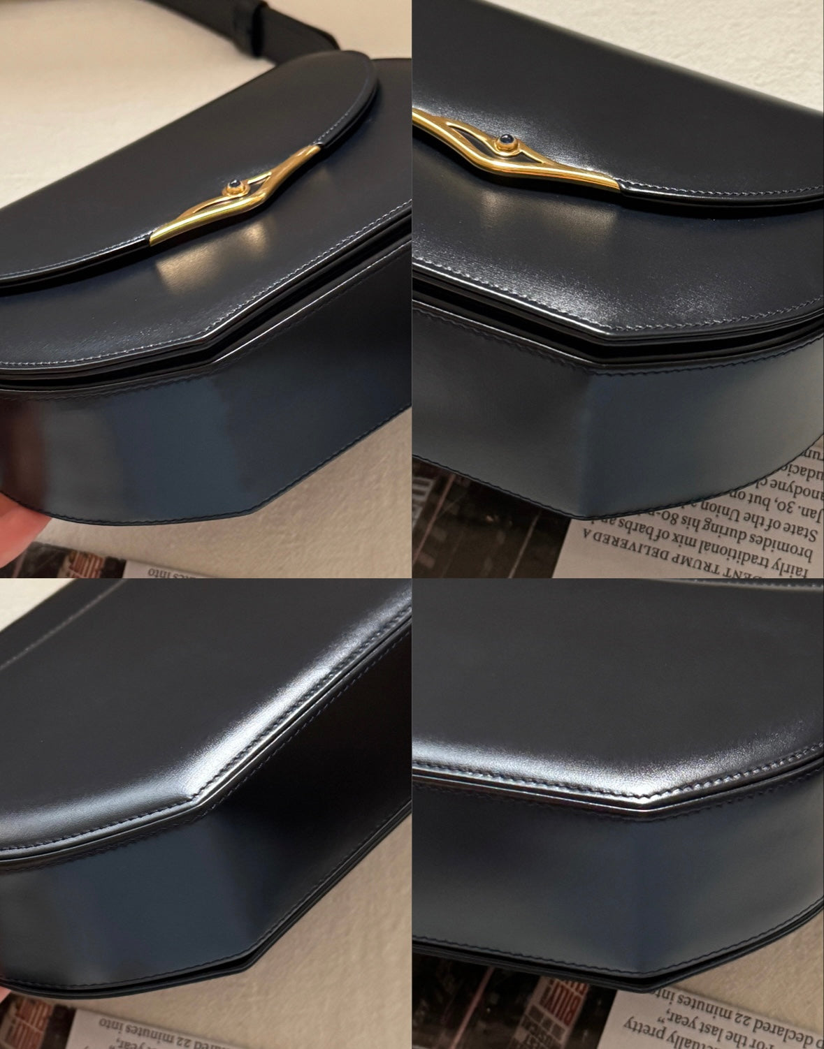Vintage Cartier leather 2-way bag