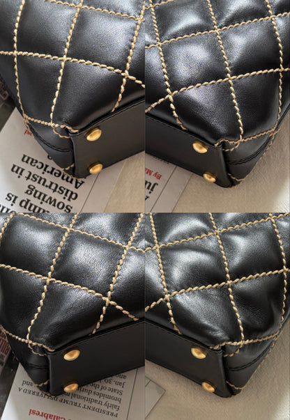 Vintage Chanel calfskin vivian tote