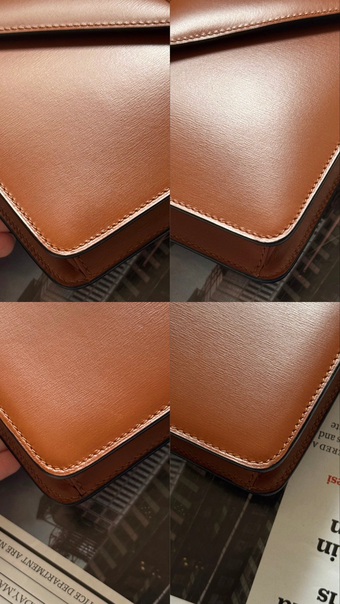 Vintage Celine leather envelope 2-way