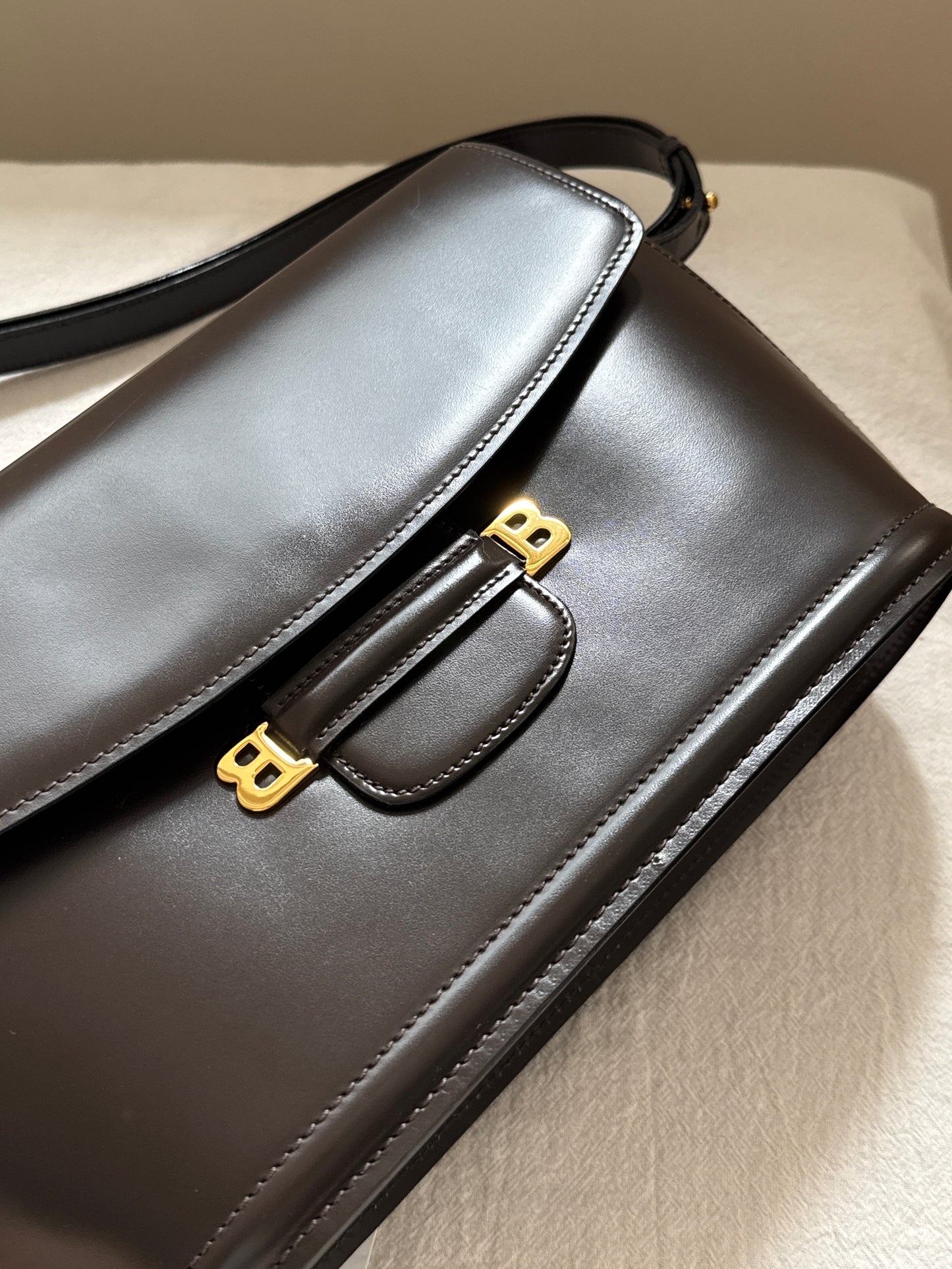 Vintage Bally 2-way leather bag🍩