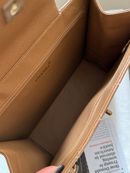 Vintage Chanel wild stitch荔枝牛皮tote bag🧋