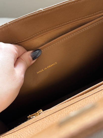 Vintage Chanel wild stitch荔枝牛皮tote bag🧋