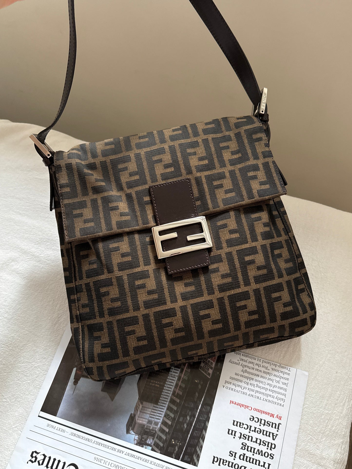 Vintage Fendi zucca square baguette 🥖