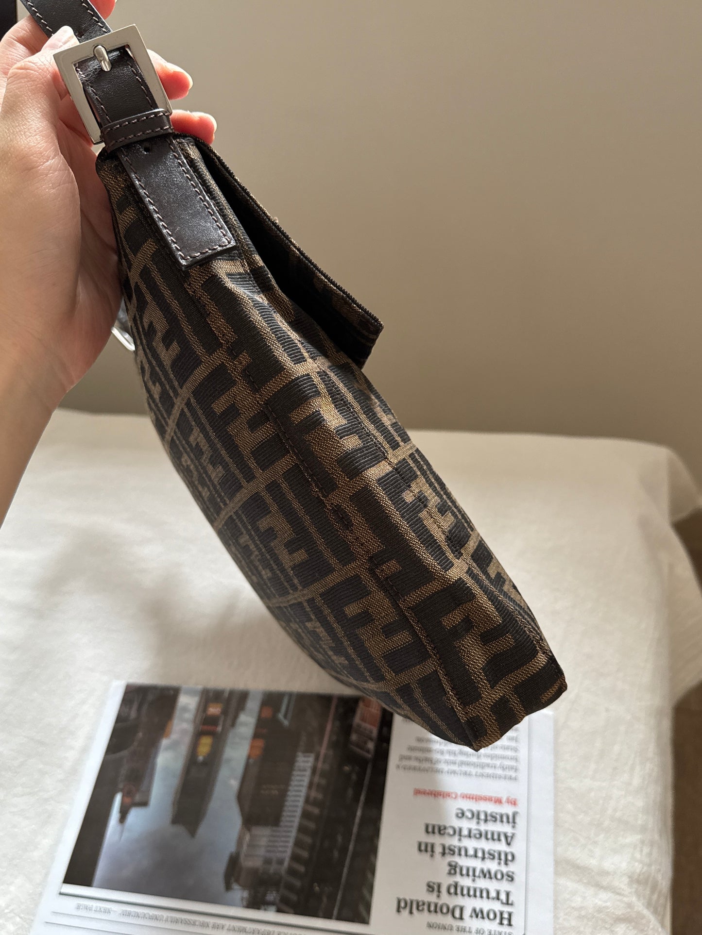 Vintage Fendi zucca square baguette 🥖