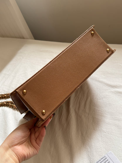 Vintage Chanel wild stitch荔枝牛皮tote bag🧋