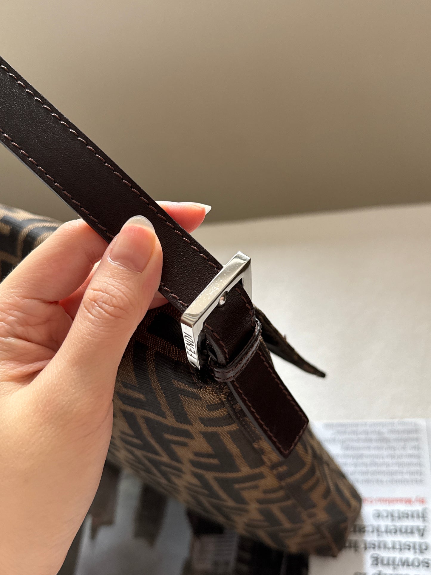 Vintage Fendi zucca square baguette 🥖