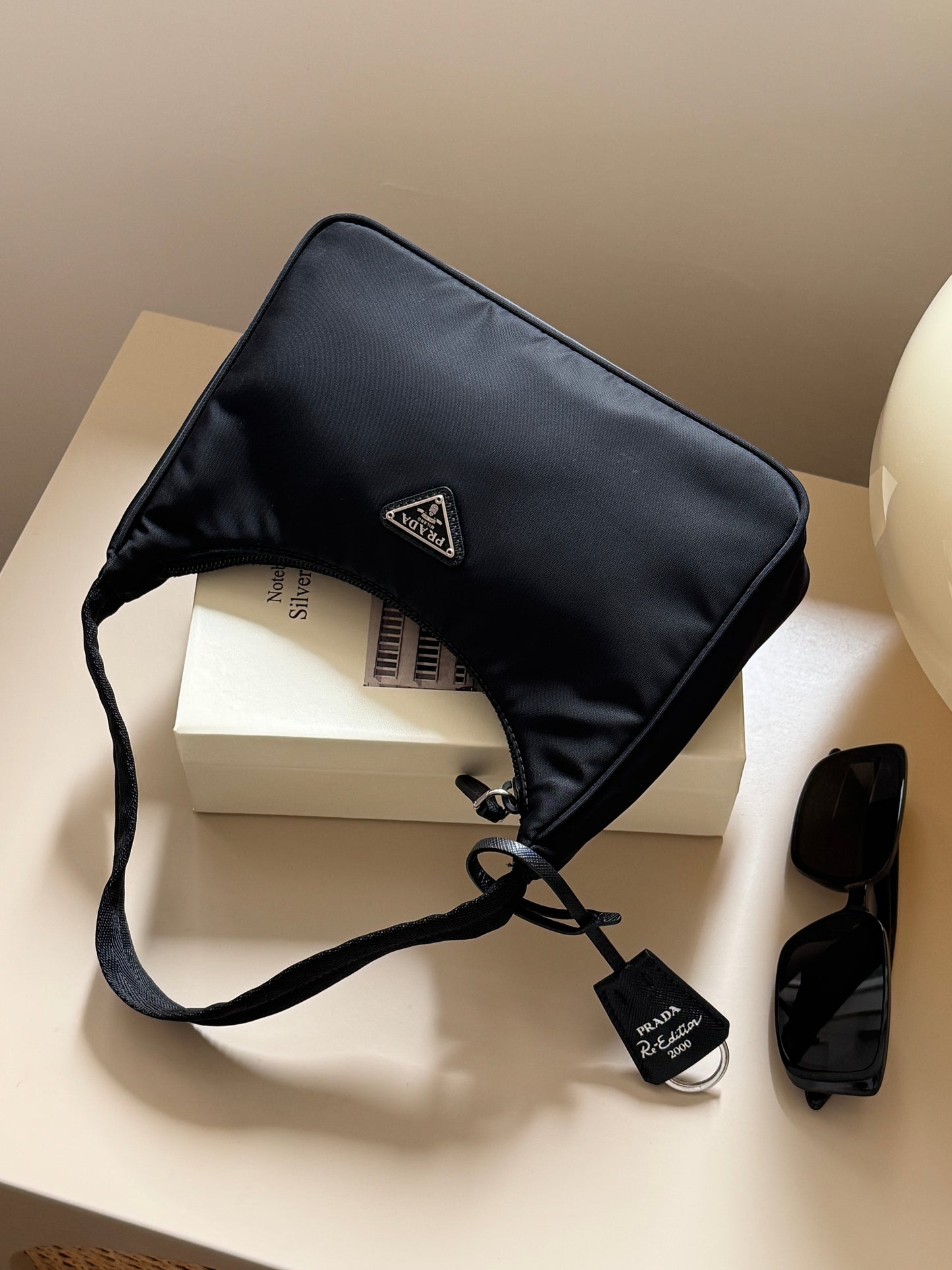 Pre-owned Prada re-edition nylon hobo🕶️