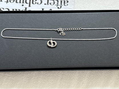 罕有銀色 Vintage Dior CD necklace✨