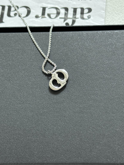 罕有銀色 Vintage Dior CD necklace✨