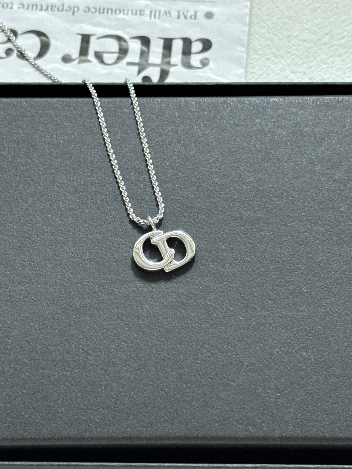 罕有銀色 Vintage Dior CD necklace✨