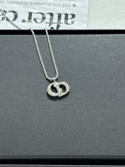 罕有銀色 Vintage Dior CD necklace✨