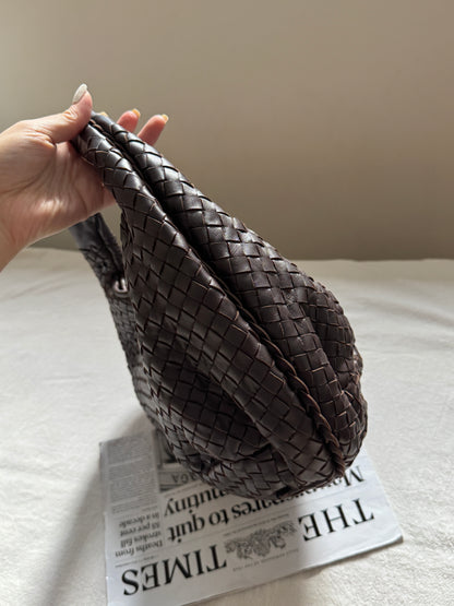 Vintage Bottega Veneta 深棕色半月hobo🌙