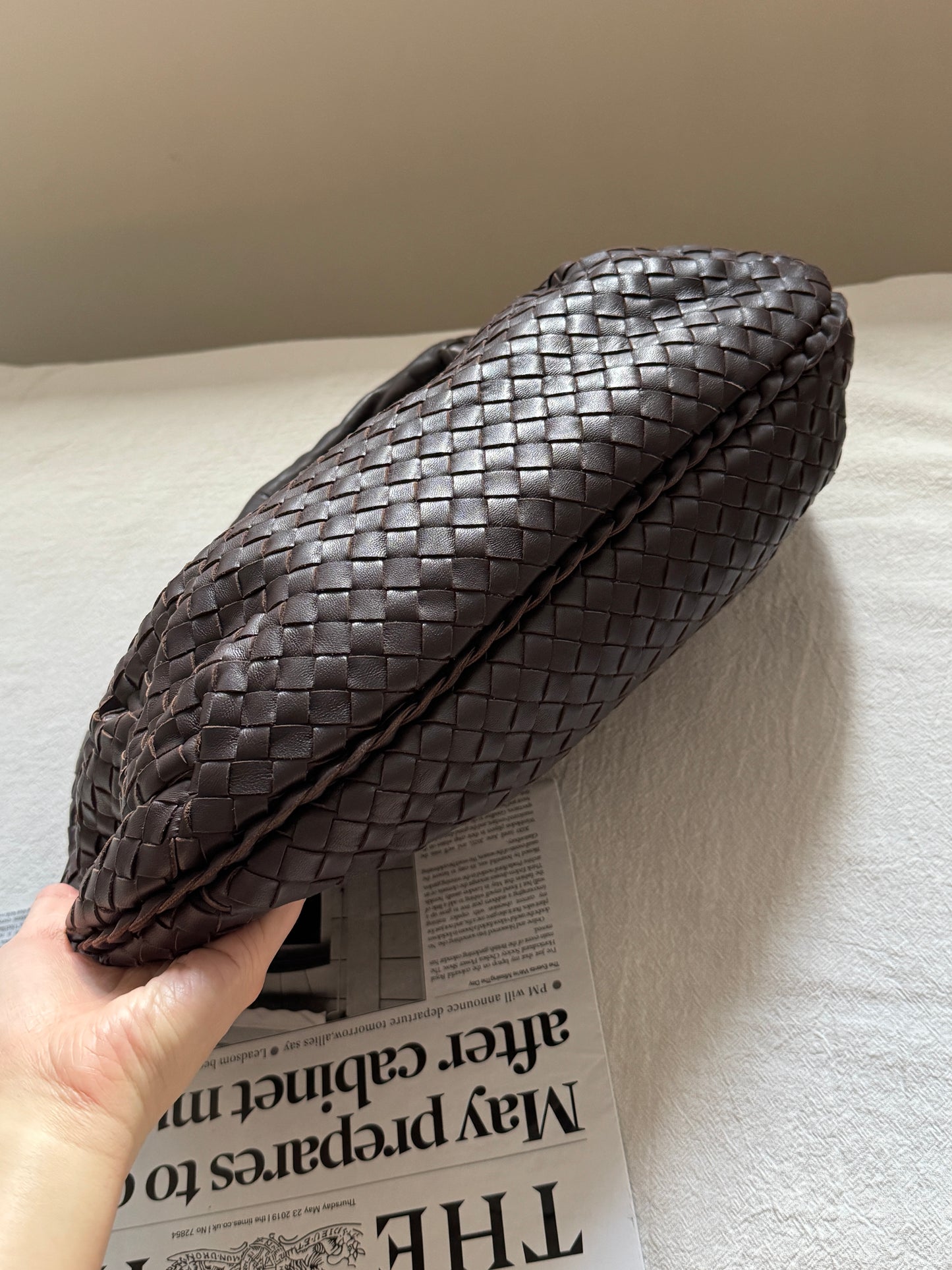 Vintage Bottega Veneta 深棕色半月hobo🌙