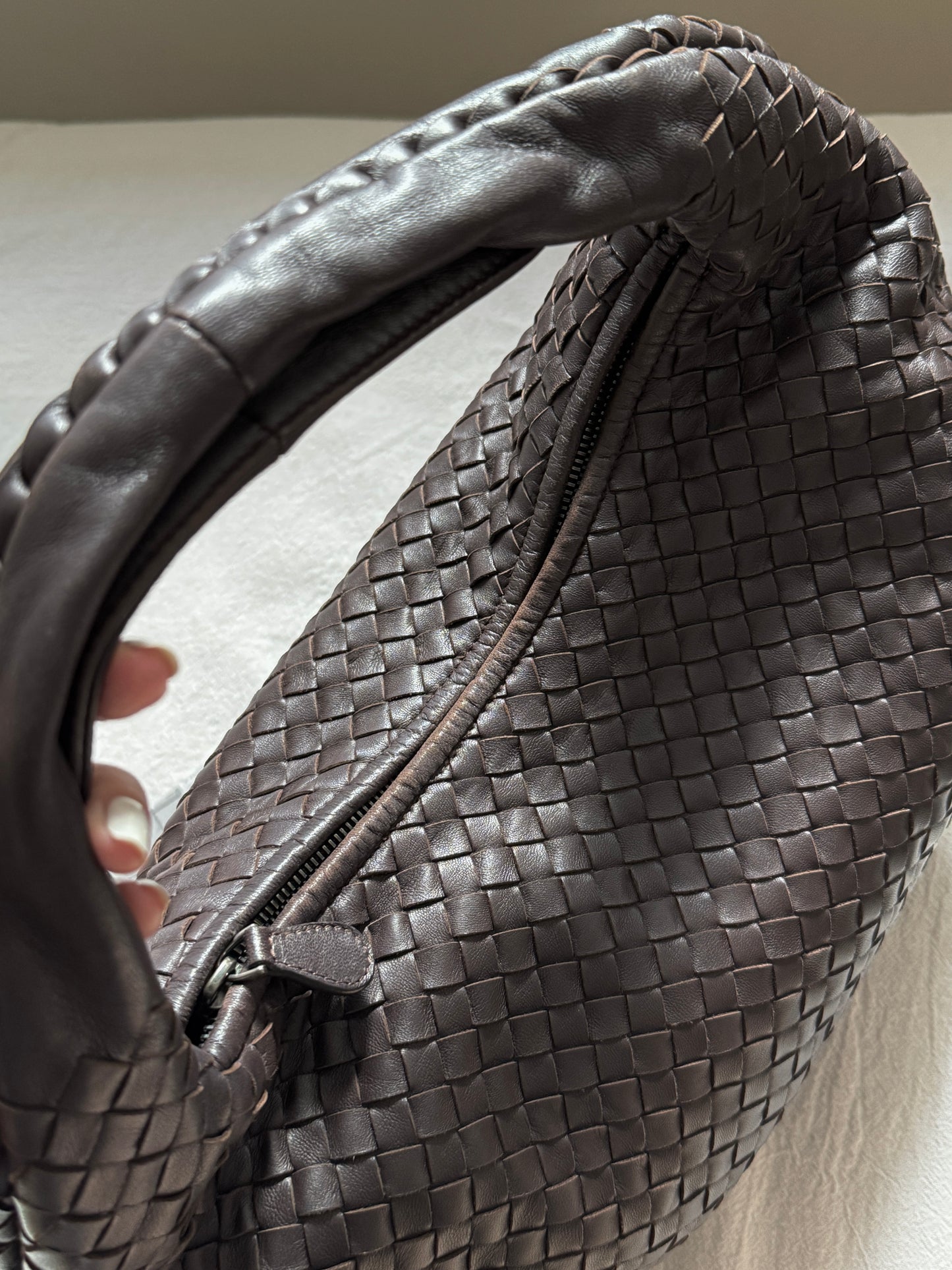Vintage Bottega Veneta 深棕色半月hobo🌙