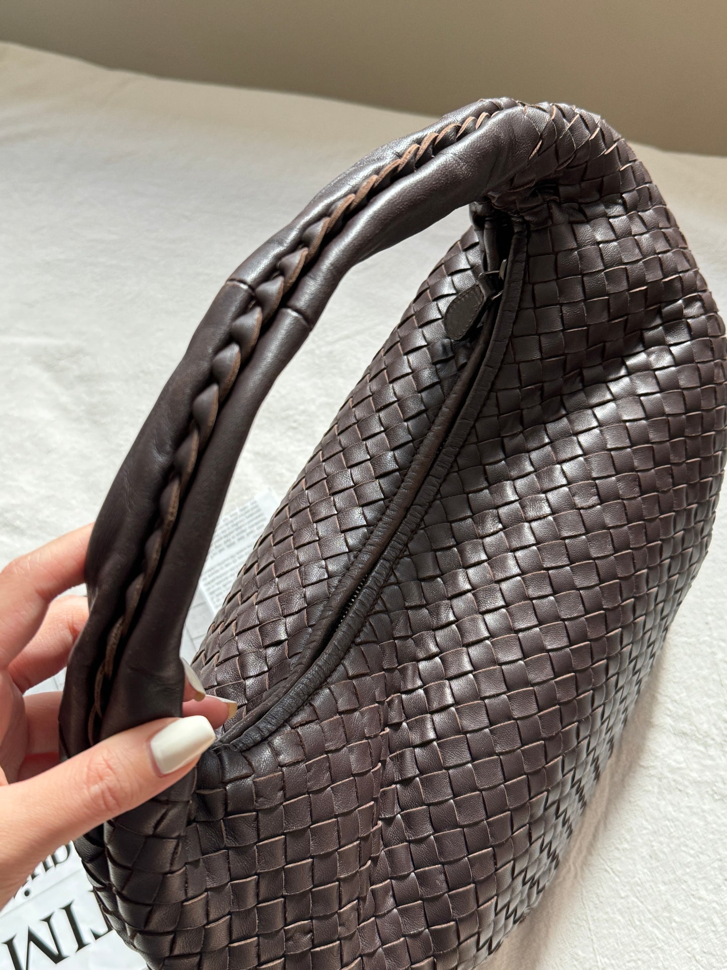Vintage Bottega Veneta 深棕色半月hobo🌙