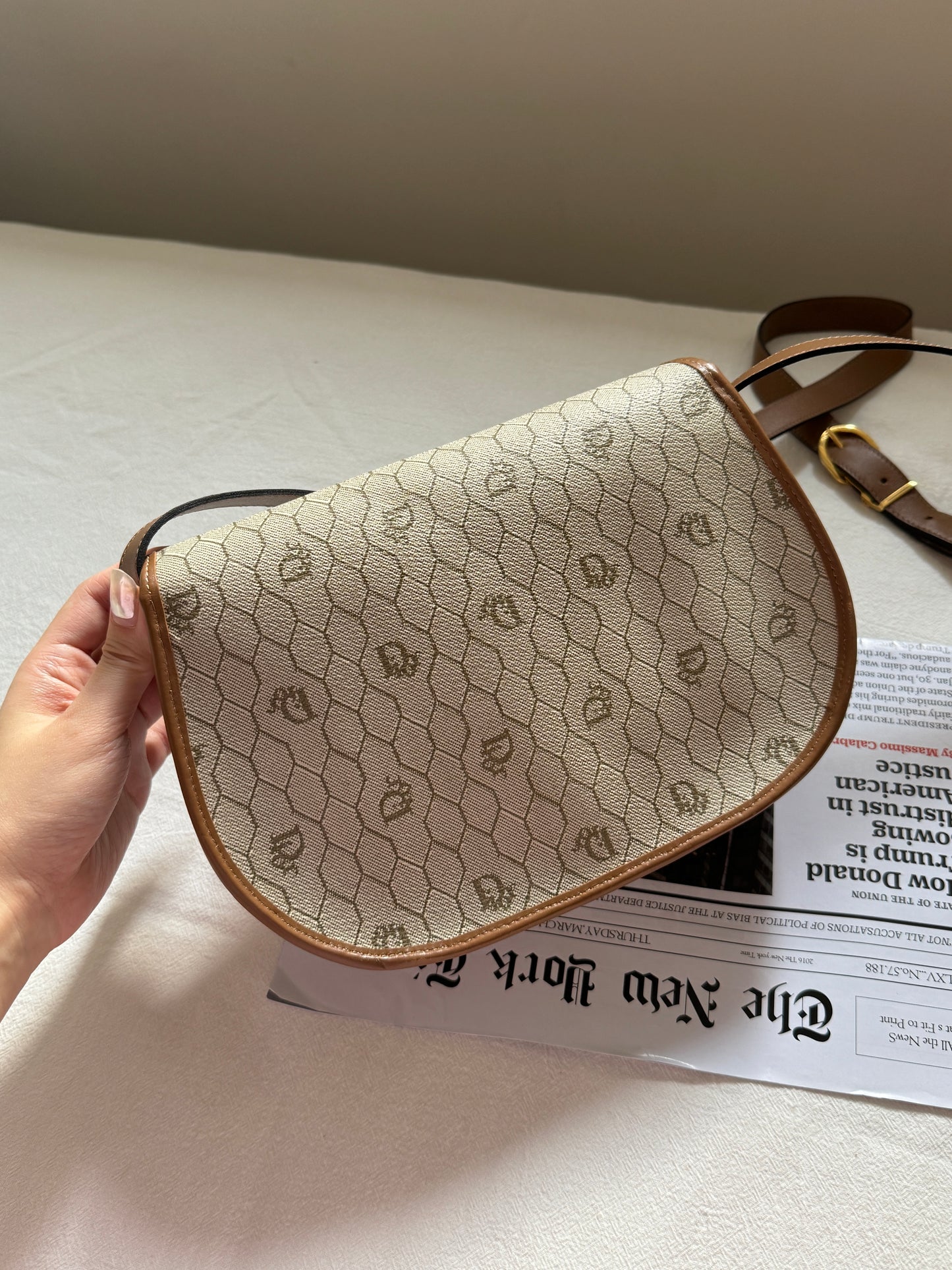 Vintage Dior 豬鼻扣馬鞍包🍯