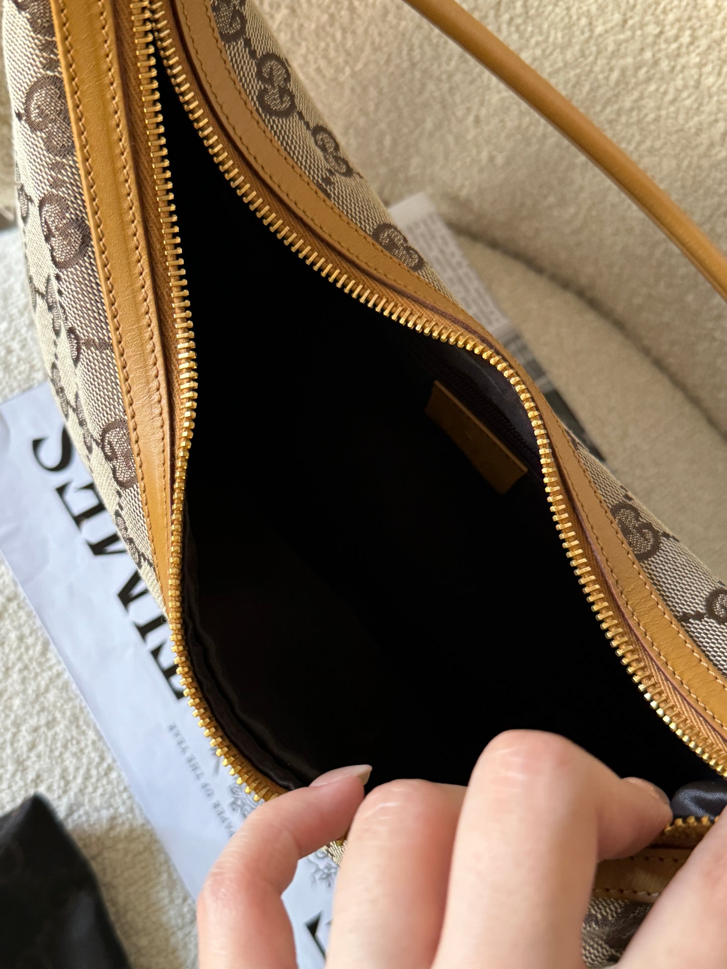 Vintage Gucci monogram hobo