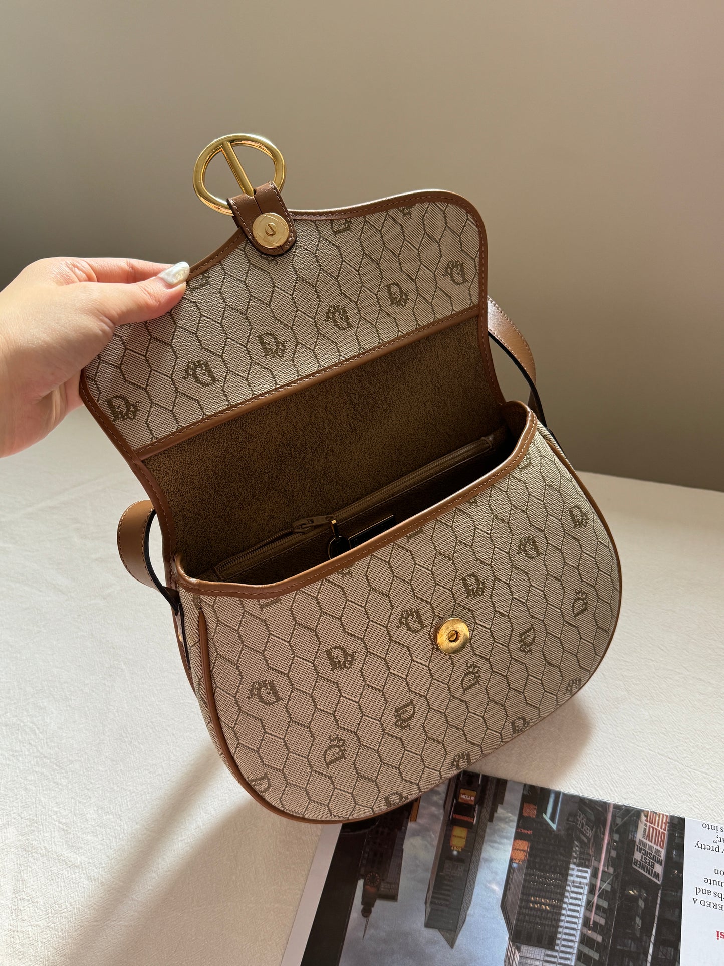 Vintage Dior 豬鼻扣馬鞍包🍯