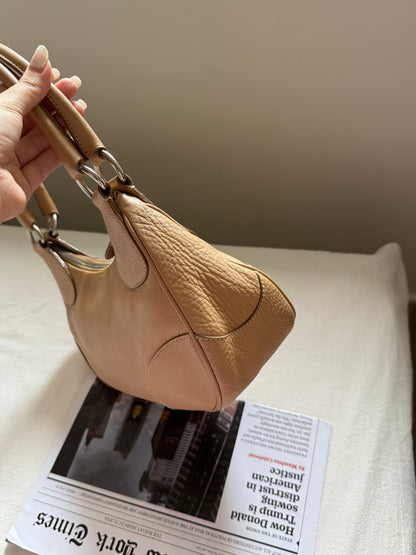 Vintage Prada beige leather hobo bag🌙