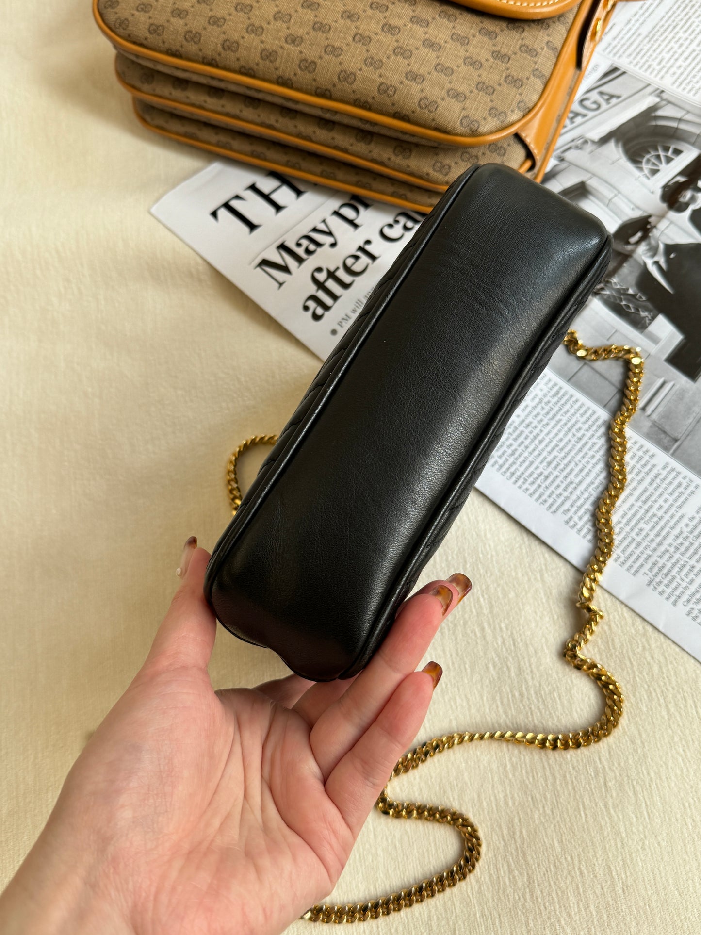 Vintage Celine 2-way chain bag