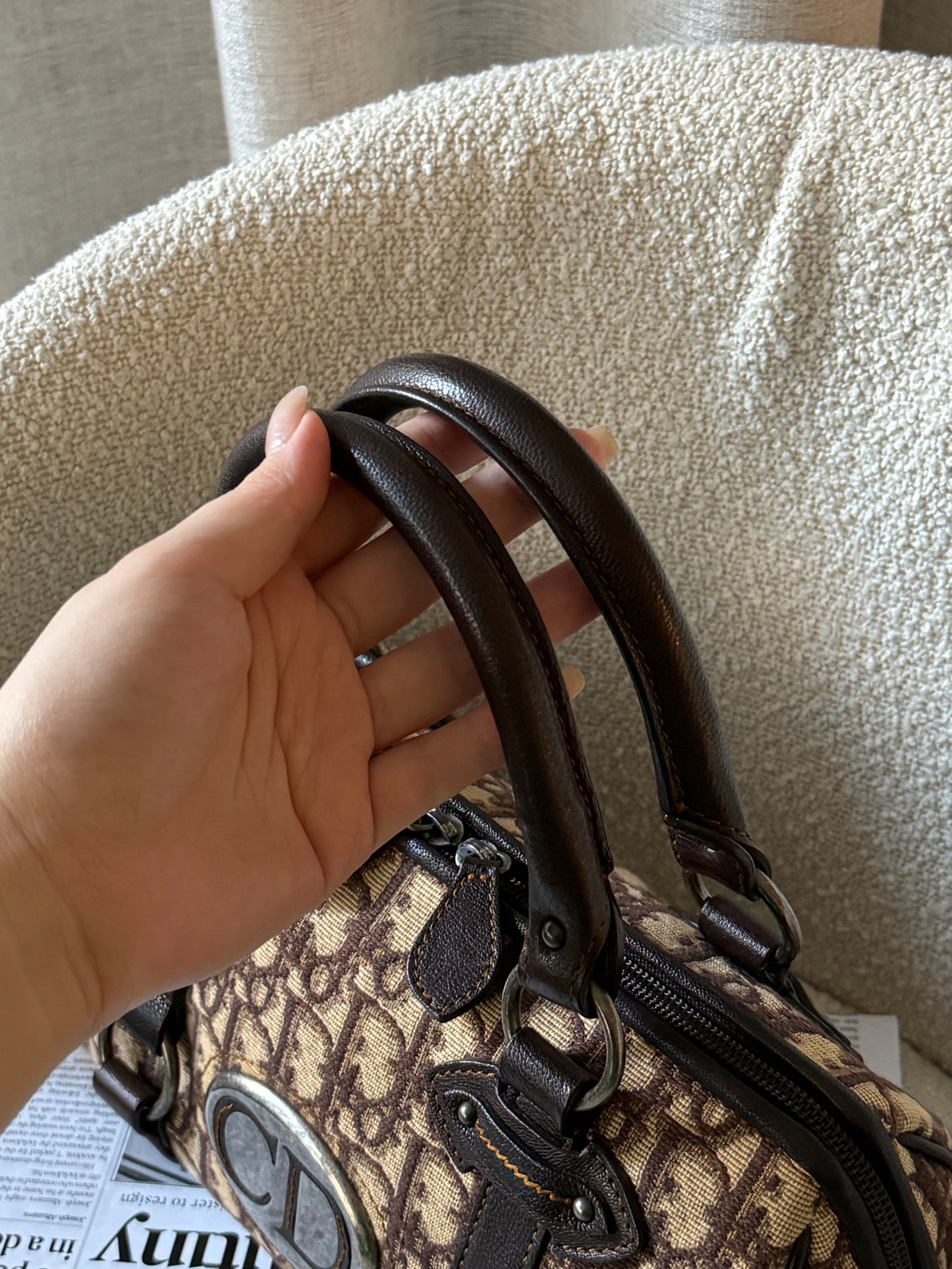 Vintage Dior brown monogram bag