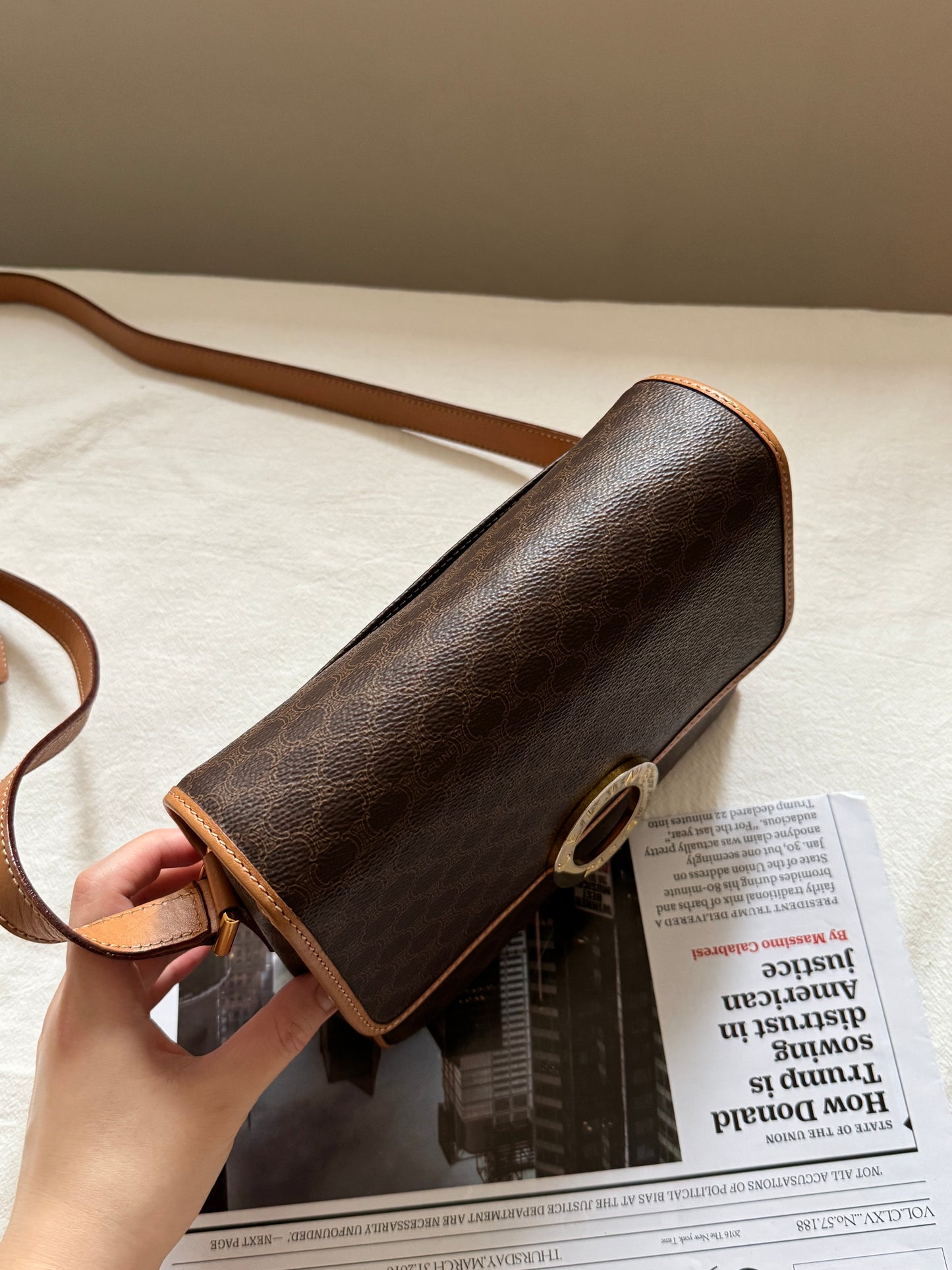 Vintage Celine 老花大金環豆腐包🪐