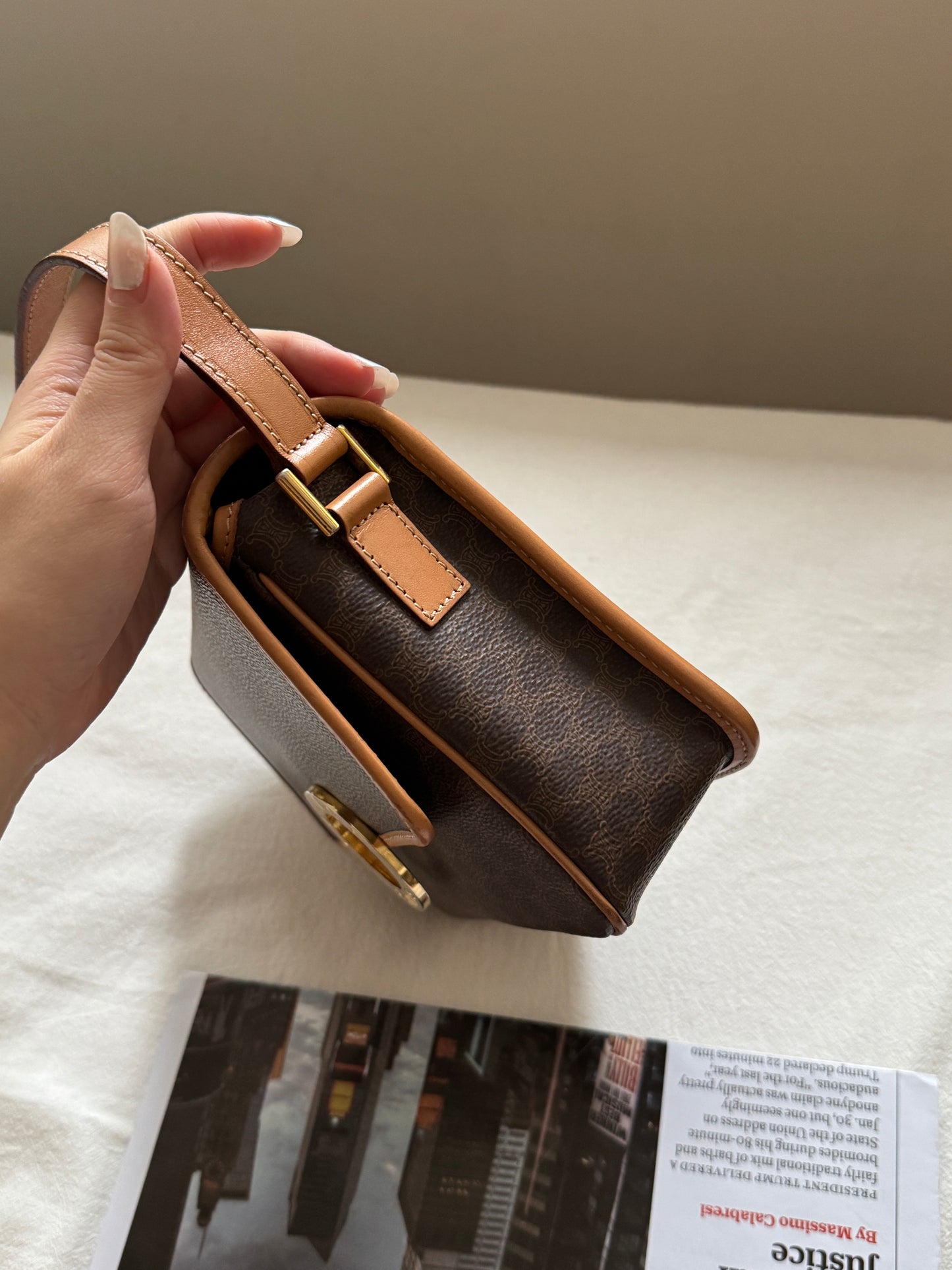 Vintage Celine 老花大金環豆腐包🪐