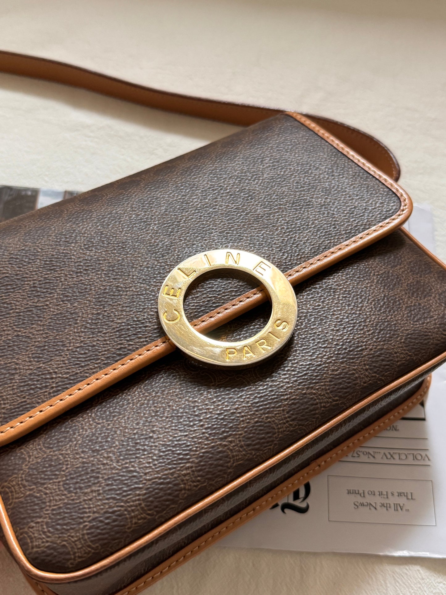 Vintage Celine 老花大金環豆腐包🪐