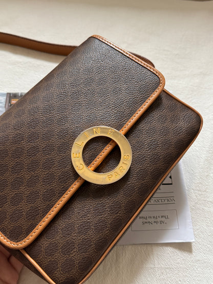 Vintage Celine 老花大金環豆腐包🪐