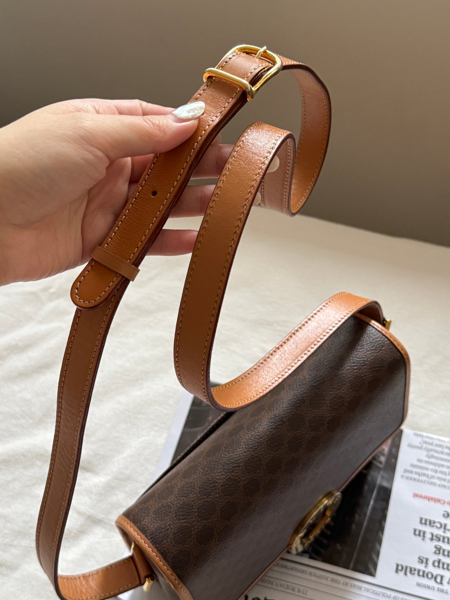 Vintage Celine 老花大金環豆腐包🪐