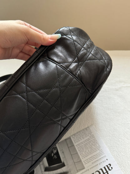 Vintage Dior cannage羊皮菱格大hobo