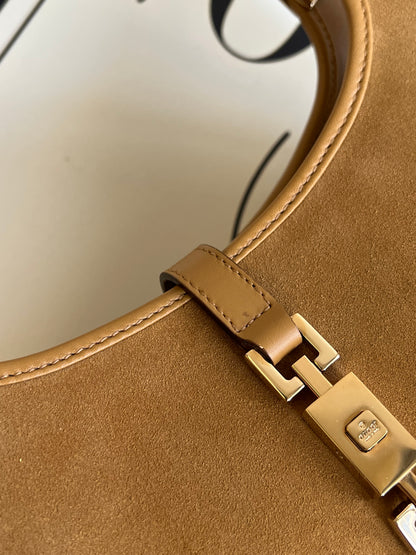 Vintage Gucci caramel suede jackie bag