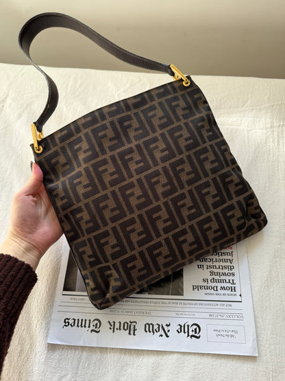 Vintage Fendi zucca square tote🫒