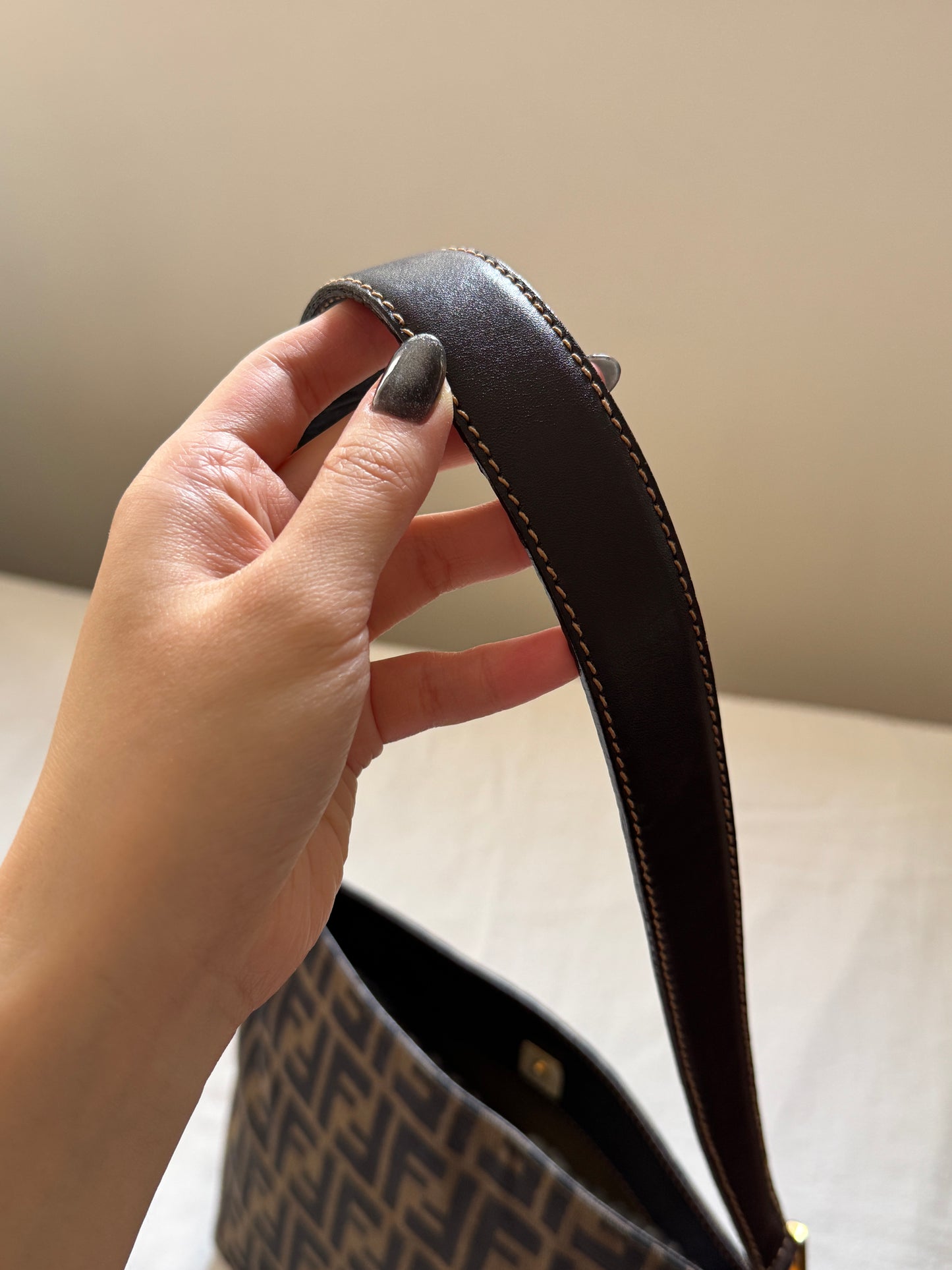 Vintage Fendi zucca square tote🫒