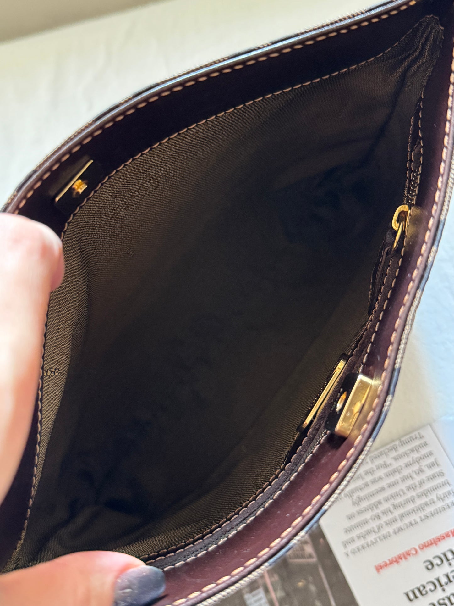 Vintage Fendi zucca square tote🫒