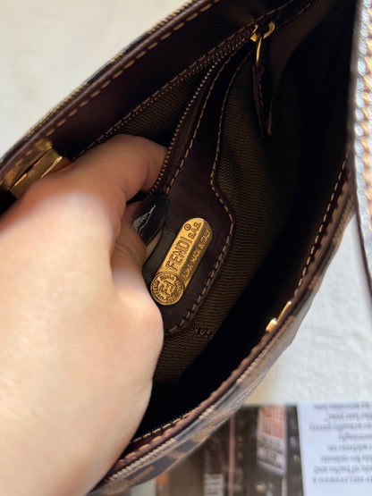 Vintage Fendi zucca square tote🫒