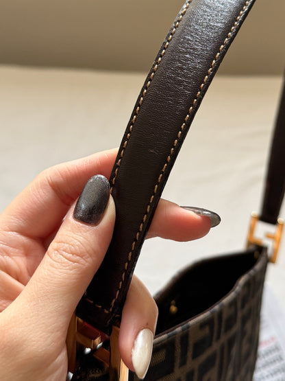 Vintage Fendi zucca square tote🫒