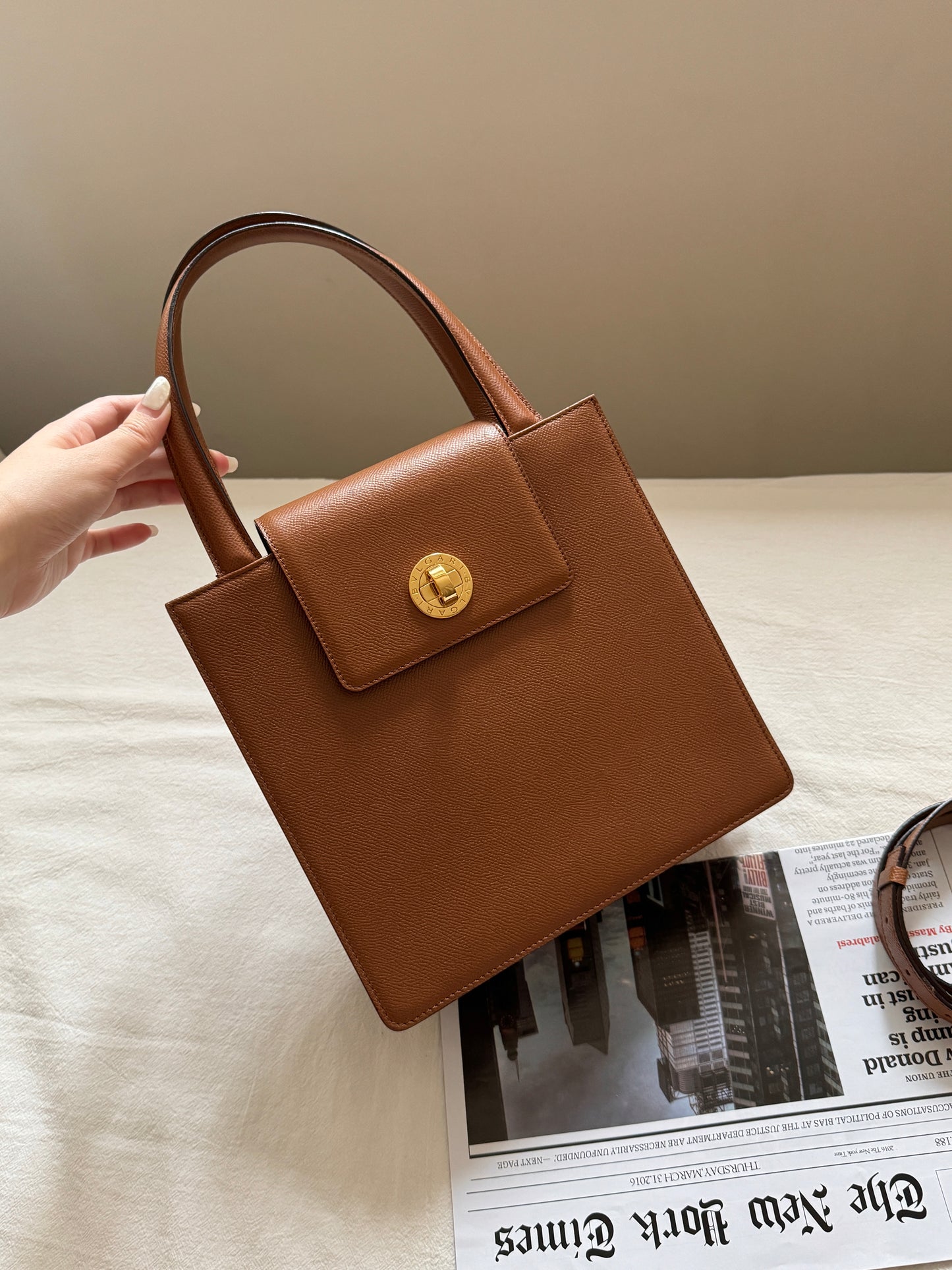 Vintage Bvlgari 風琴tote bag 2-way