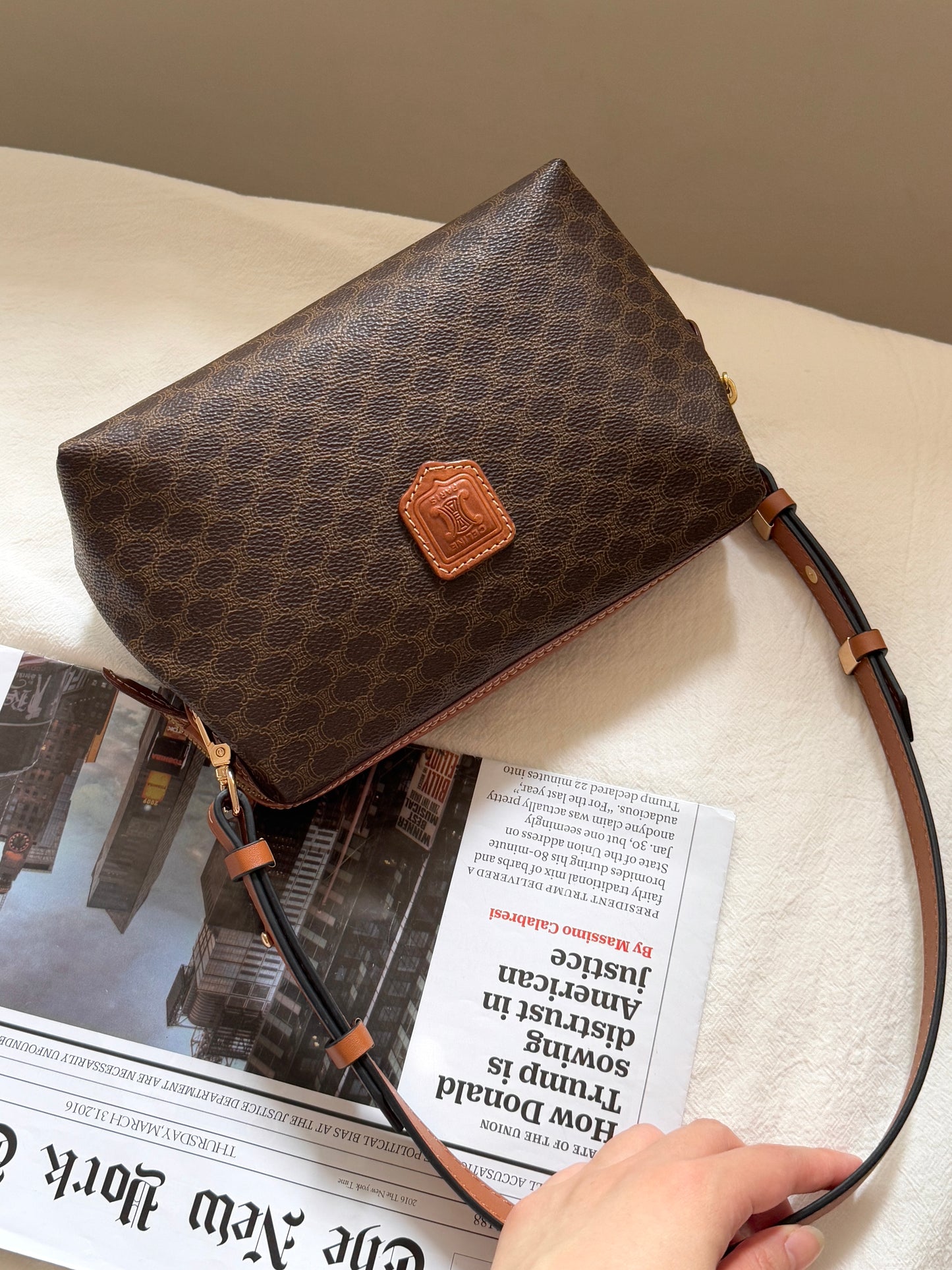 Vintage Celine macadam pouch☁️