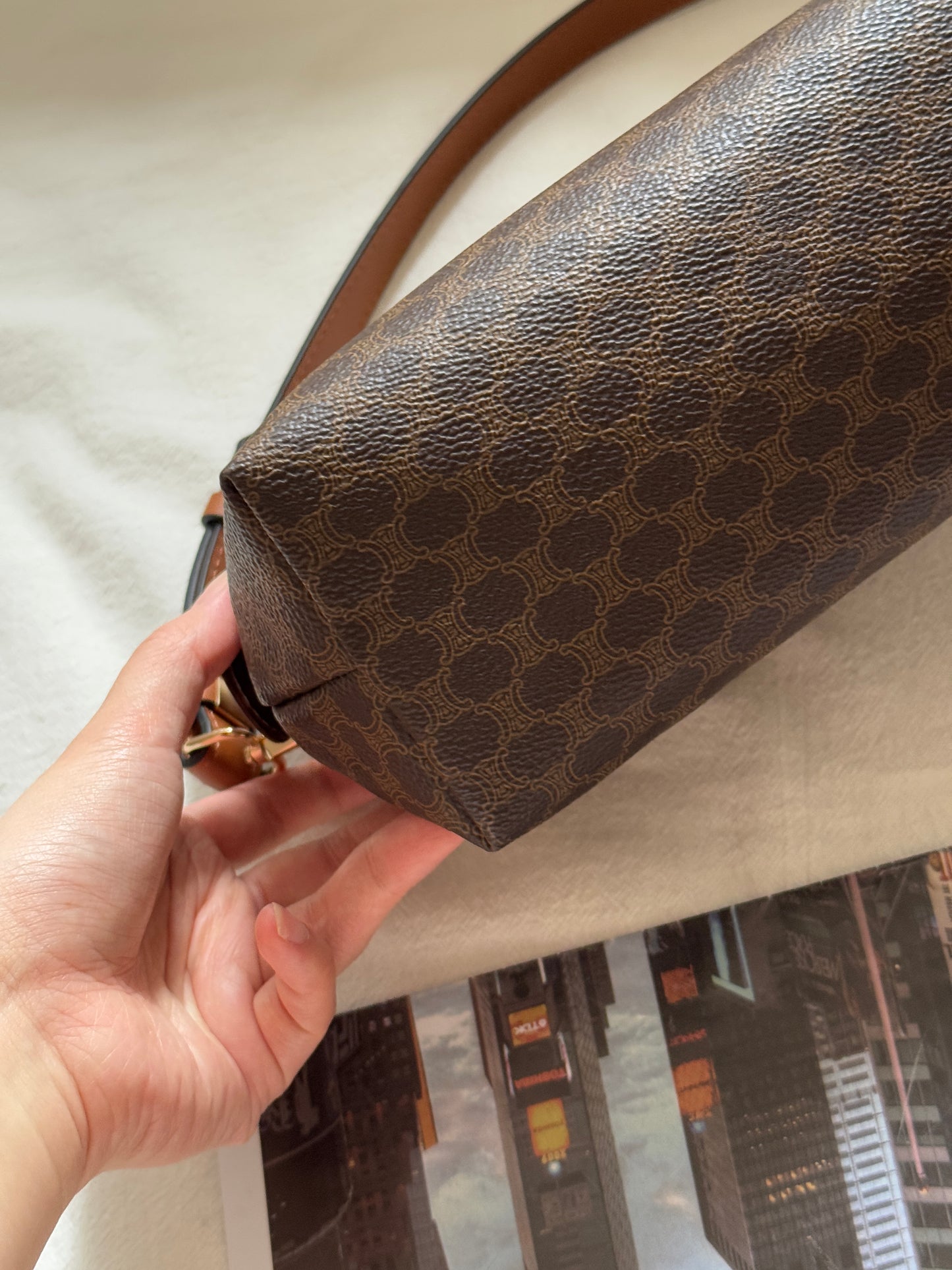 Vintage Celine macadam pouch☁️