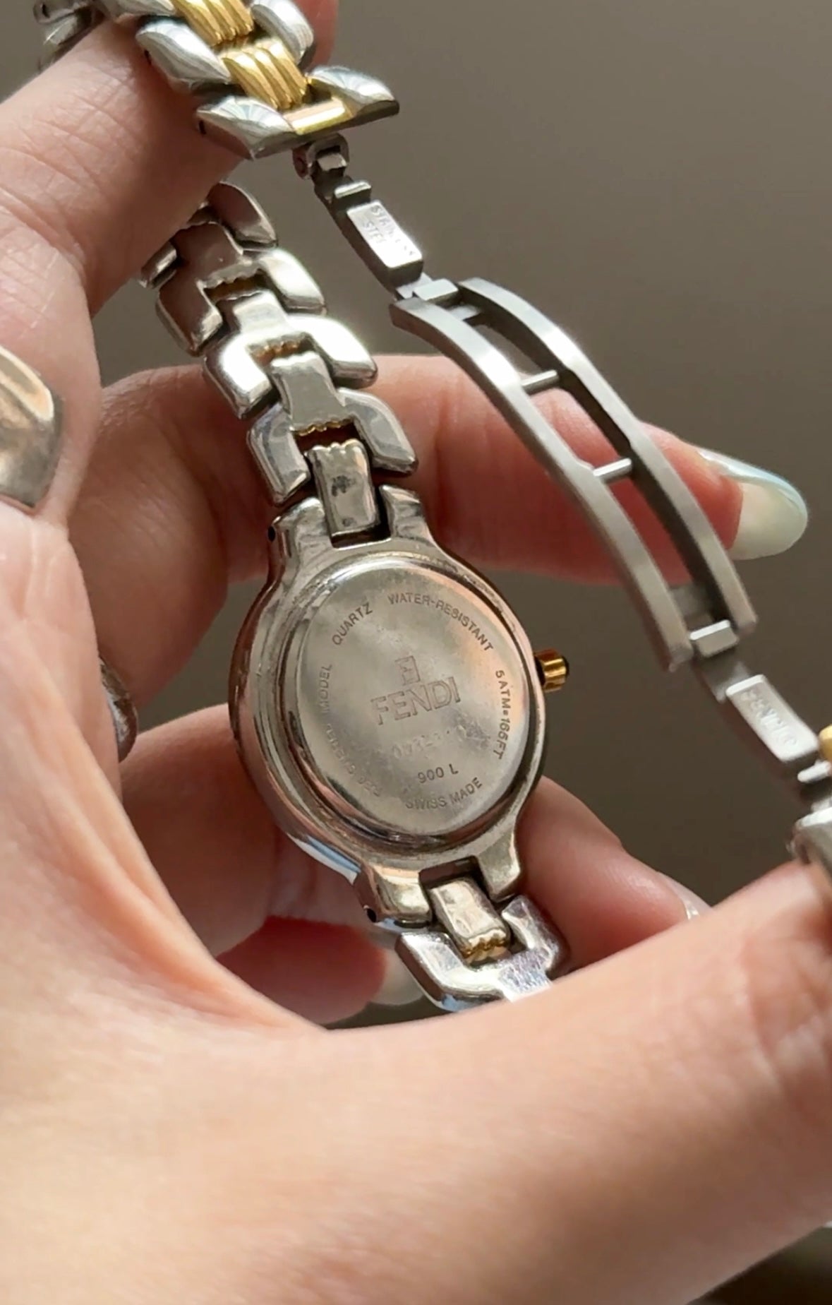 Vintage Fendi watch 金銀配鋼錶