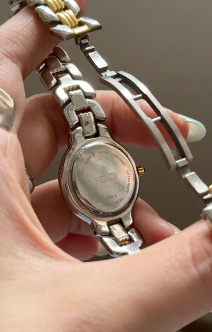 Vintage Fendi watch 金銀配鋼錶