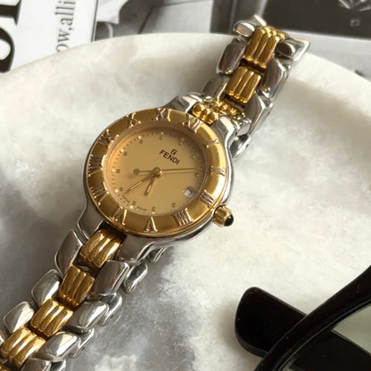 Vintage Fendi watch 金銀配鋼錶