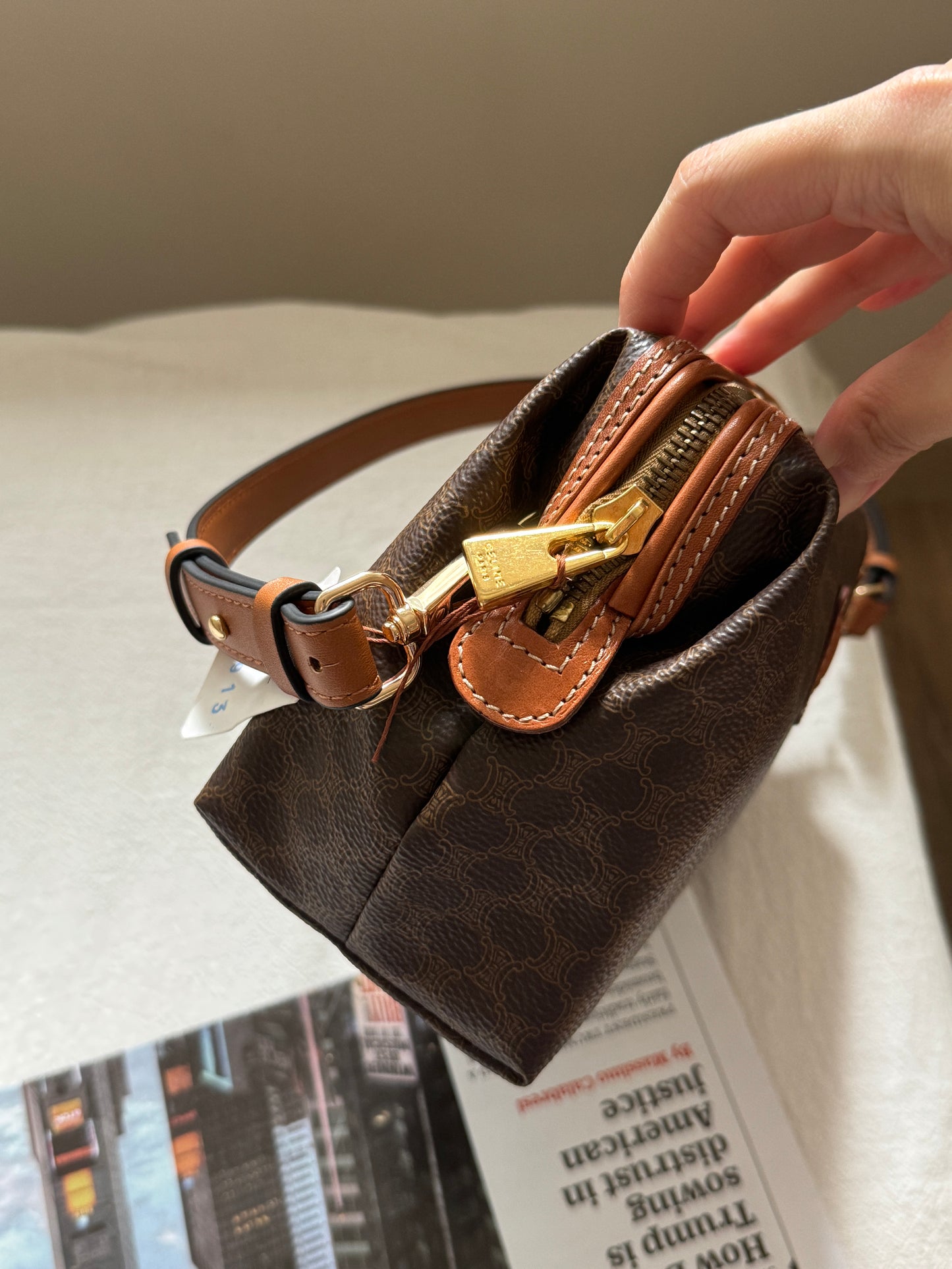 Vintage Celine macadam pouch🧸