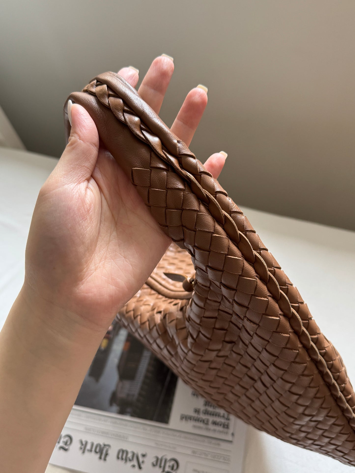 Vintage Bottega Veneta 奶茶hobo 38