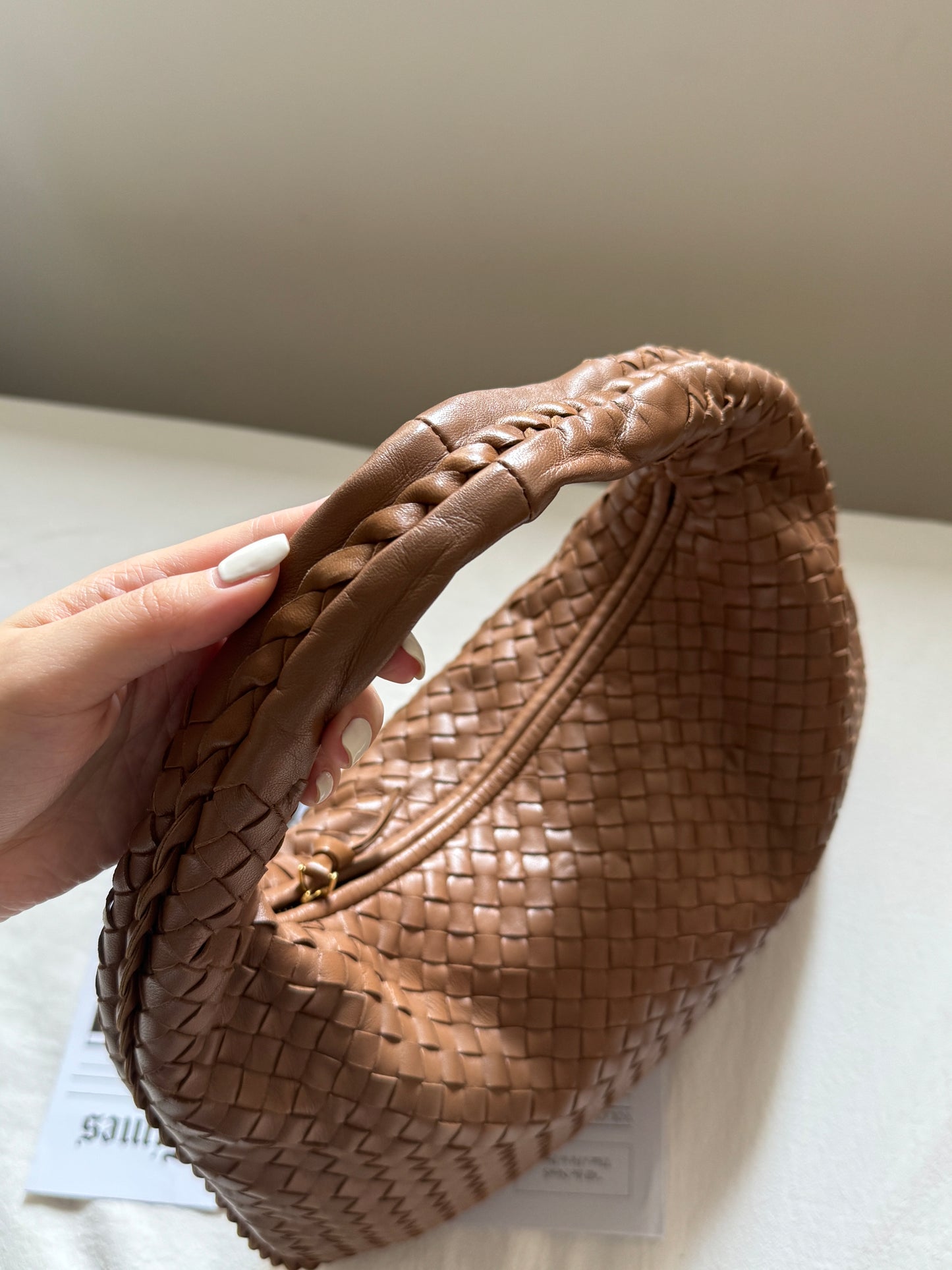 Vintage Bottega Veneta 奶茶hobo 38