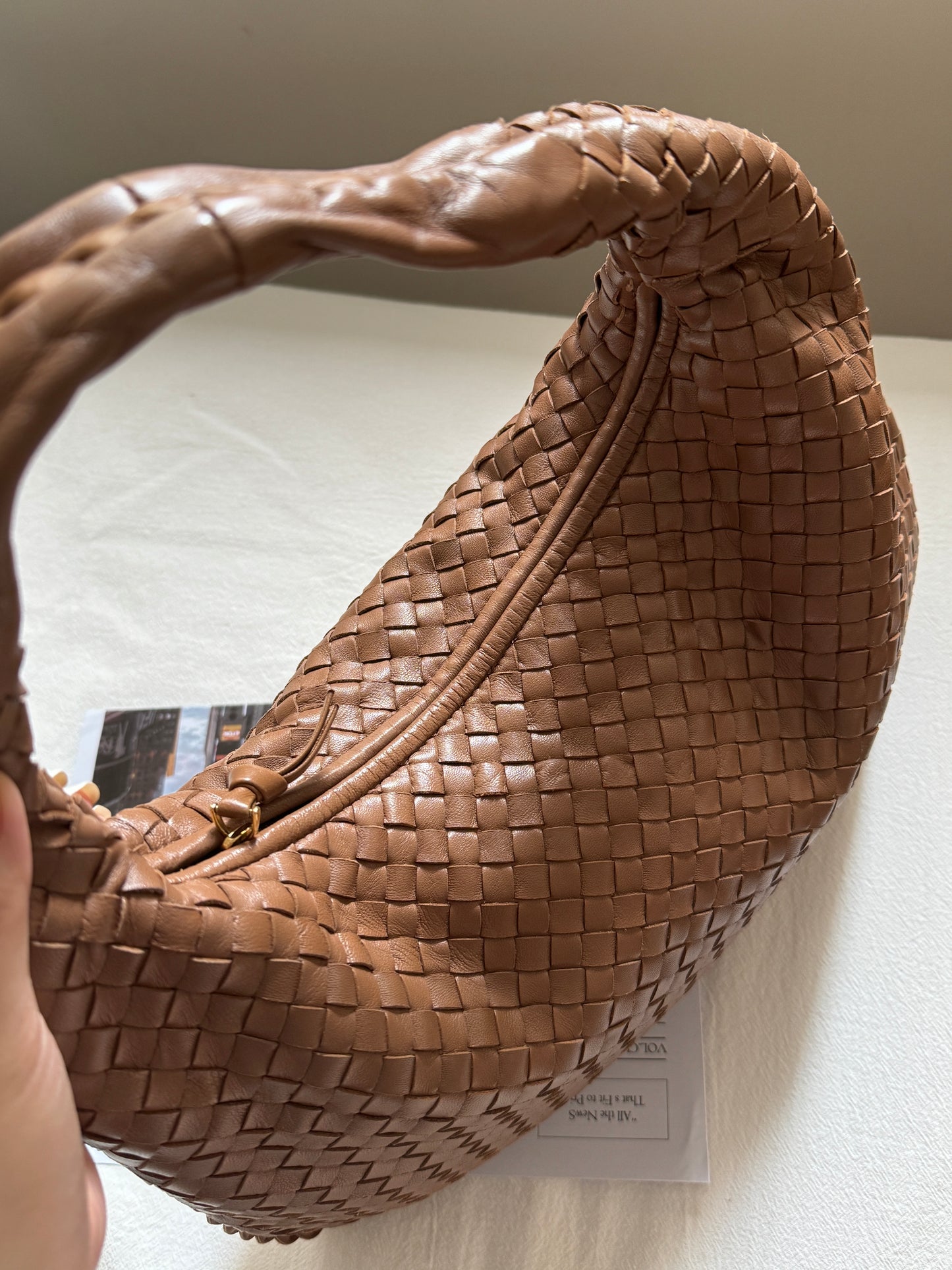 Vintage Bottega Veneta 奶茶hobo 38