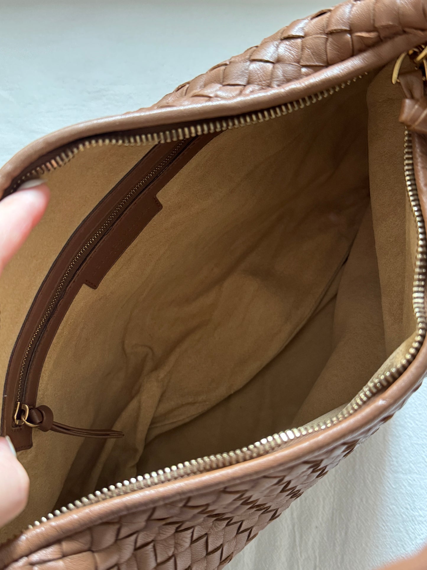 Vintage Bottega Veneta 奶茶hobo 38