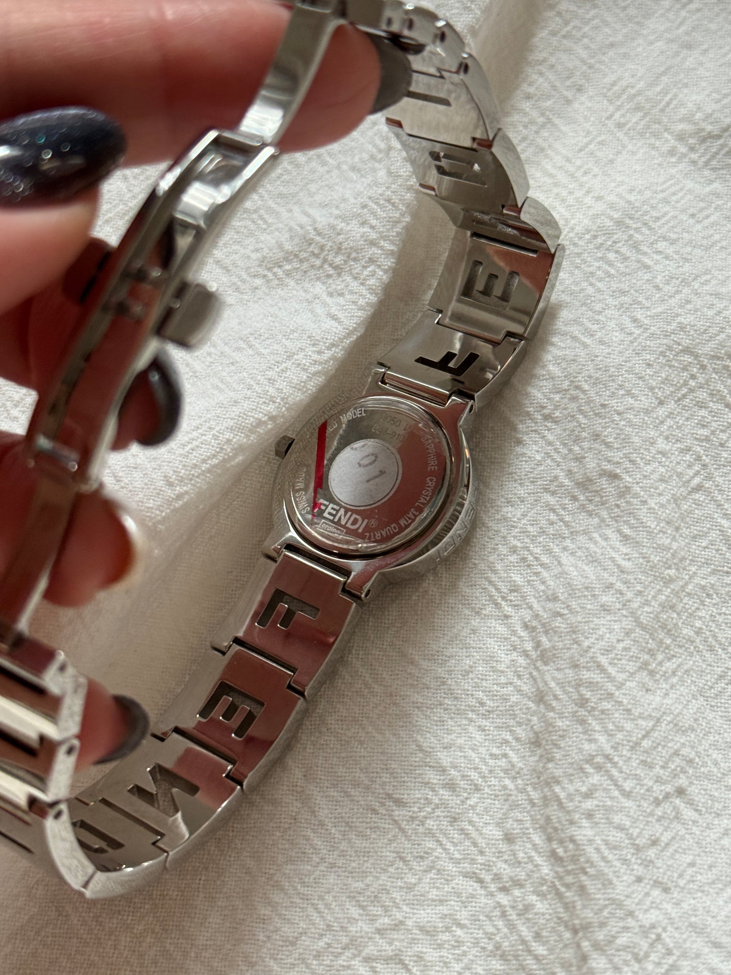 Vintage Fendi watch 鏤空字母錶帶