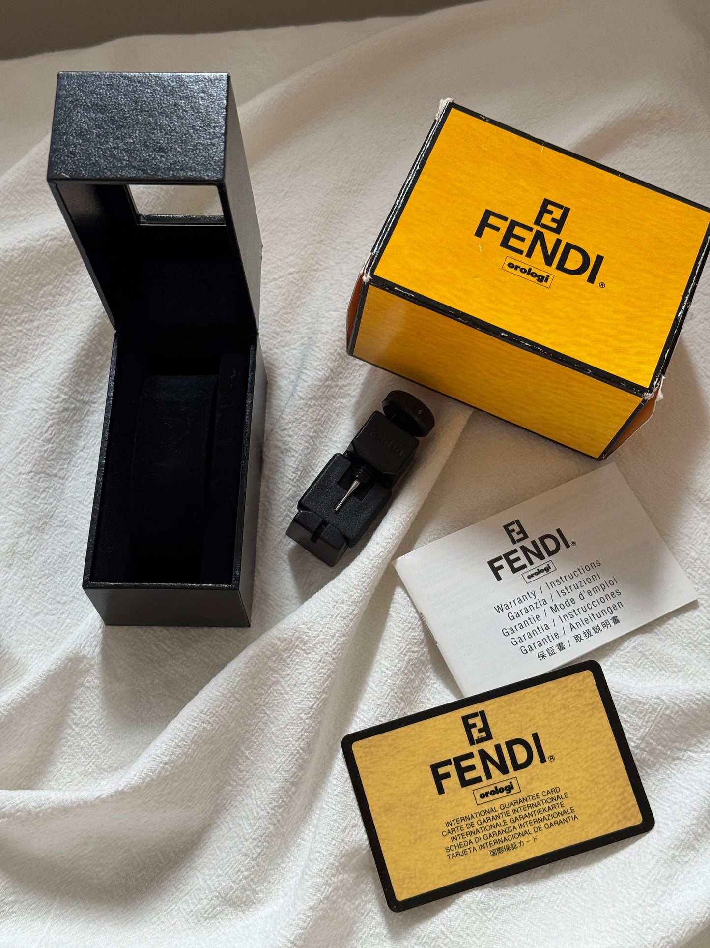Vintage Fendi watch 鏤空字母錶帶
